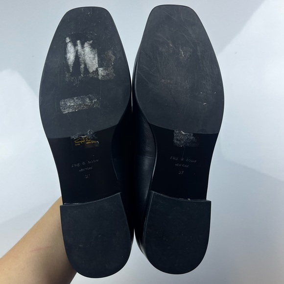 Rag & Bone ASLEN LOAFER - leather Square-toed loafers - Sz 37 S84-18 - Picture 11 of 12